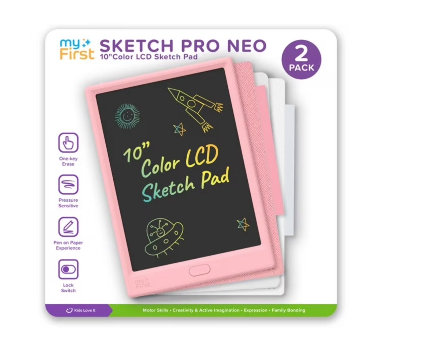 myFirst 10" Color LCD Sketch Pro Neo Pad Bundle
