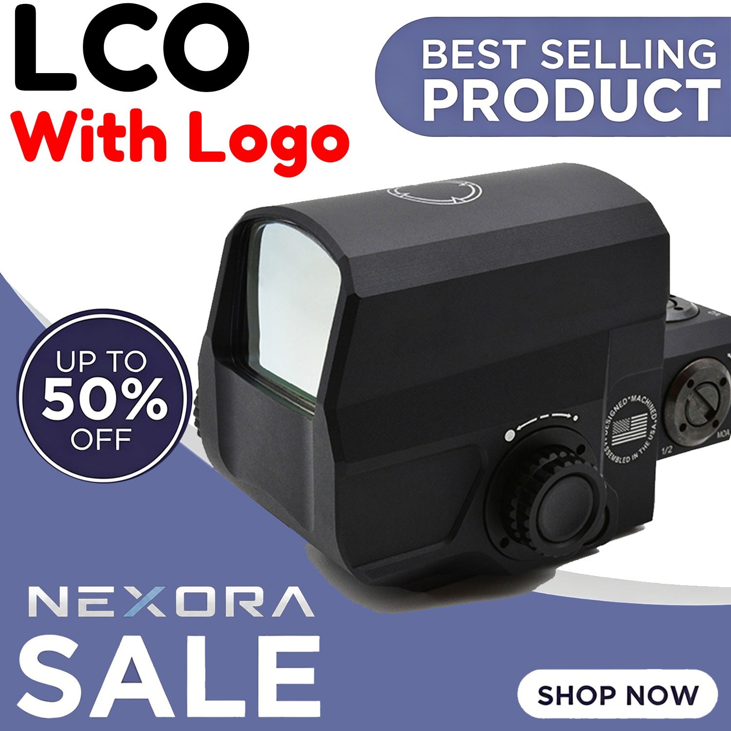 LCO Red Green Dot Holographic Reflex Sight Fit 20mm Rail Mount W/ Original Logo