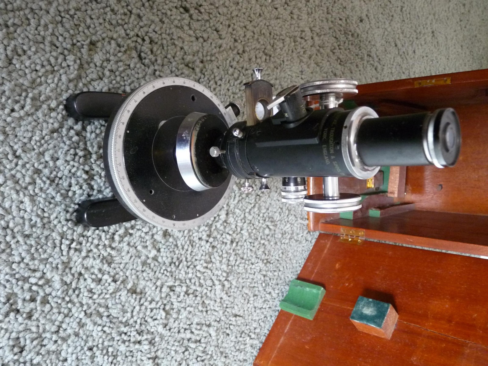 COOKE. TROUGHTON SIMMS MICROSCOPE WITH CASE 890