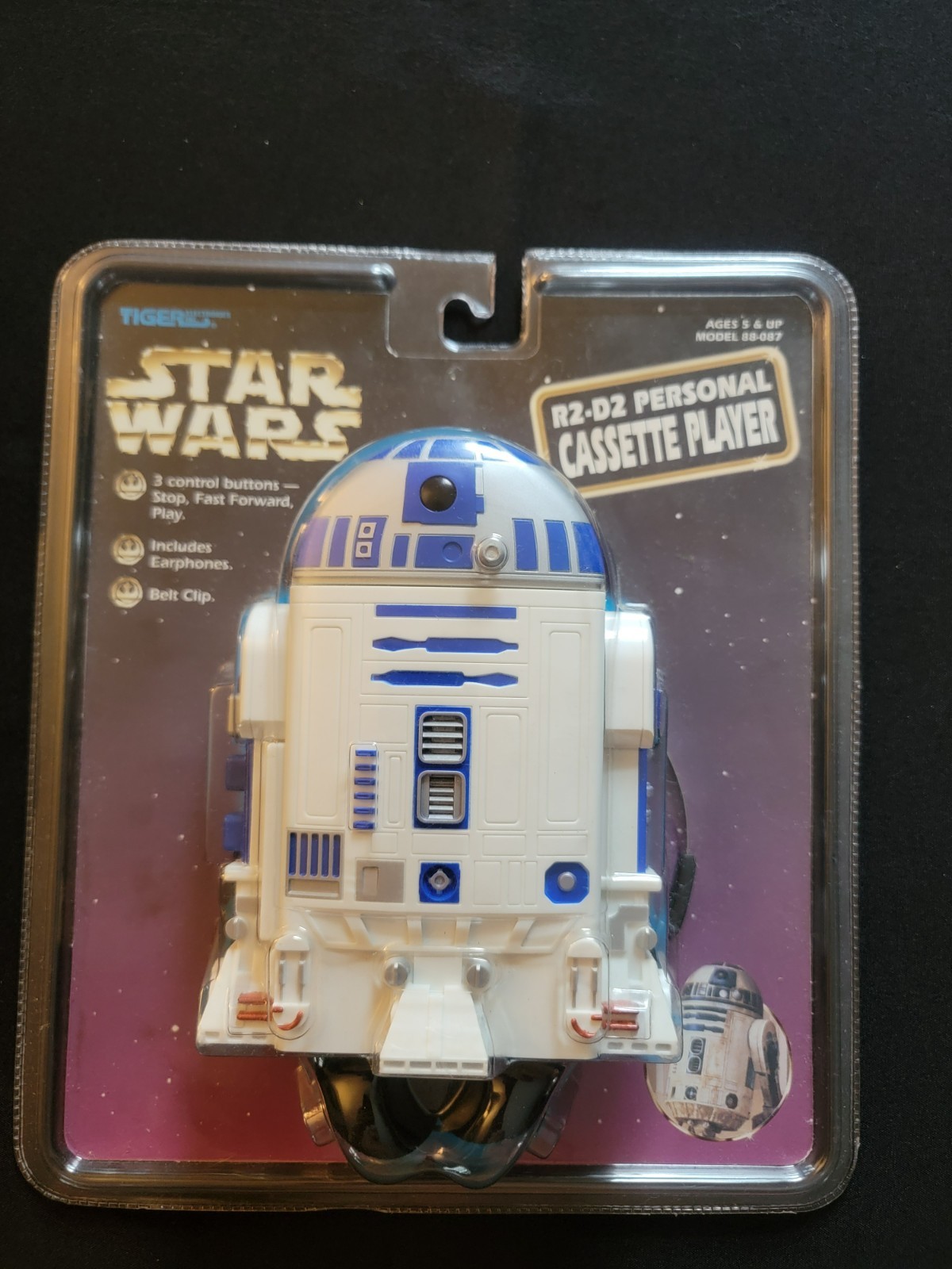 Vintage 1997 Star Wars R2-D2 Personal Cassette Player By Tiger Electronics