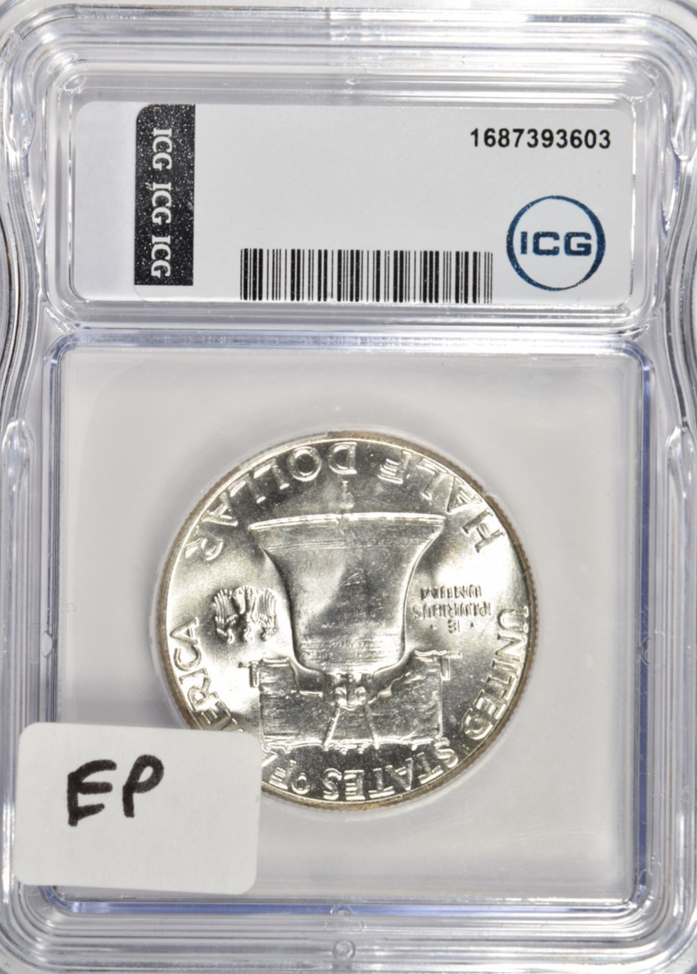 1954 S FRANKLIN HALF DOLLAR ~ ICG MS65 ~ BRIGHT WHITE!