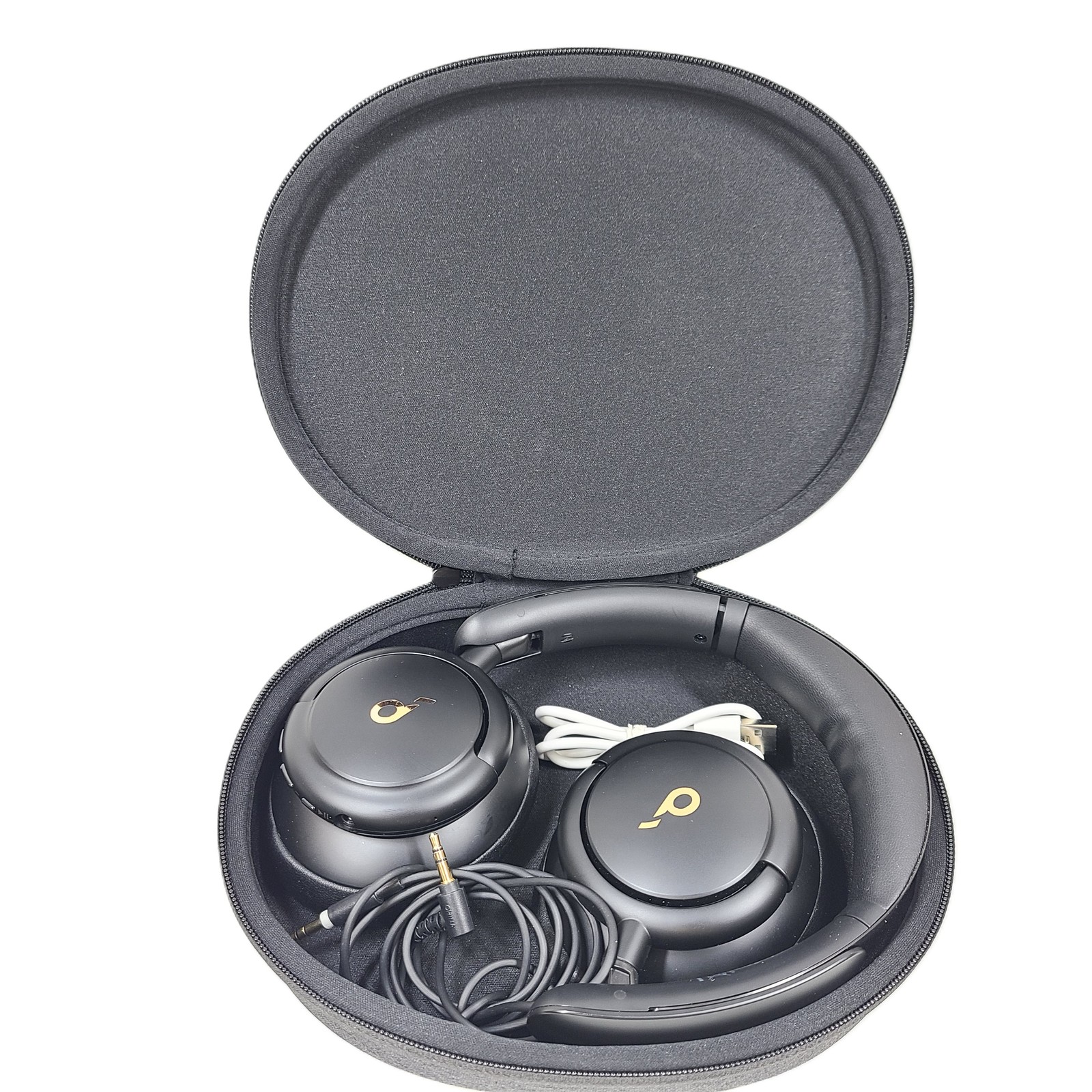 Soundcore Life Q30 Bluetooth Noise Canceling Headphones with case Black Grade A