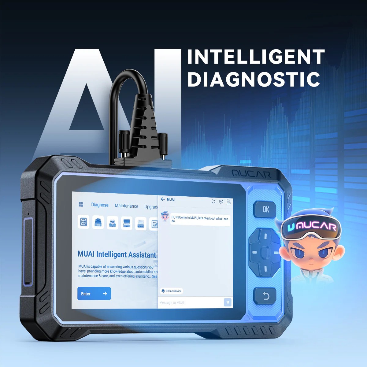 2025 MUCAR 682 Bidirectional All System OBD2 Scanner Diagnostic Tool Code Reader