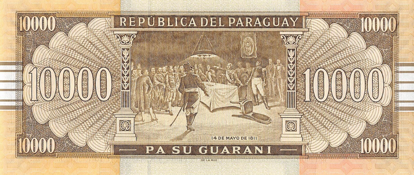 Paraguay  10,000  Guaranies  L. 29.6.1995  Series  C  Uncirculated Banknote BBZ4