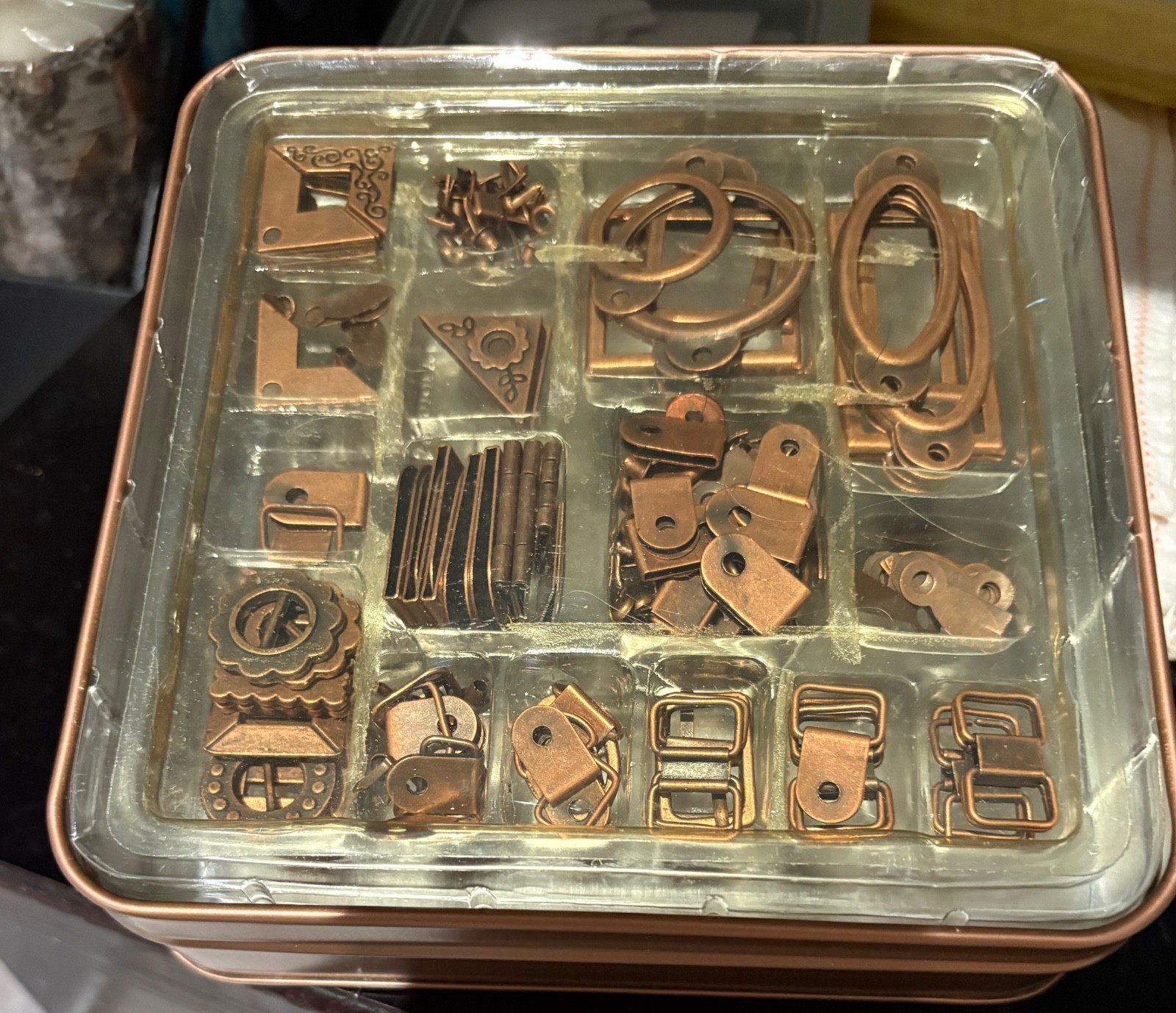 WE R MEMORY KEEPERS COPPER COLORED HARDWARE & FINDINGS   ASST