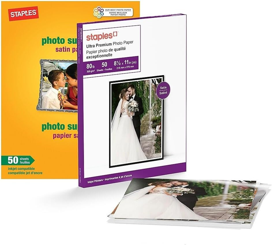 Supreme Satin Photo Paper, 8.5-Inch W X 11-Inch L, 100/Carton