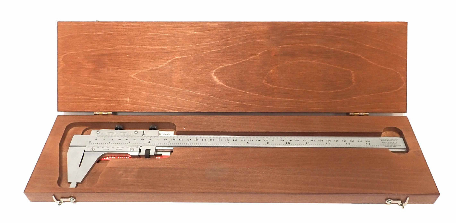 STARRETT 123-12 MASTER VERNIER CALIPER, HARDENED AND STABILIZED MASTER BAR!