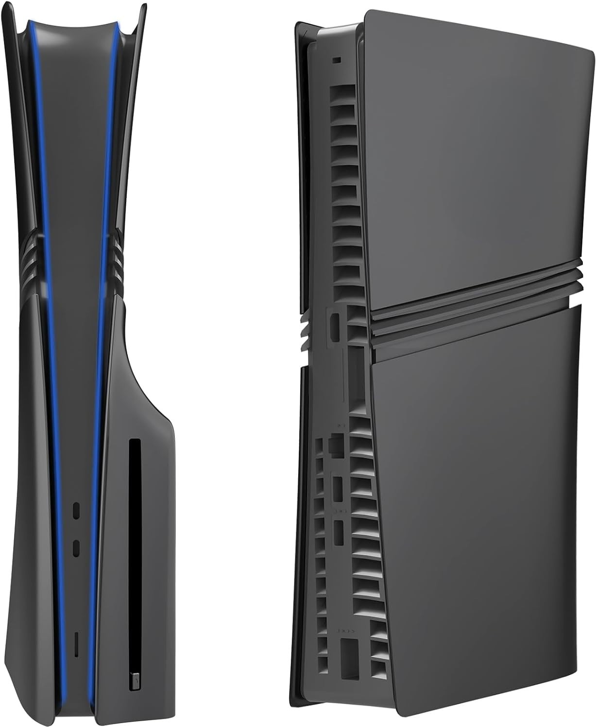 Pro Disc Edition Cover Plates for New PS5 Console, Shell Panels Black