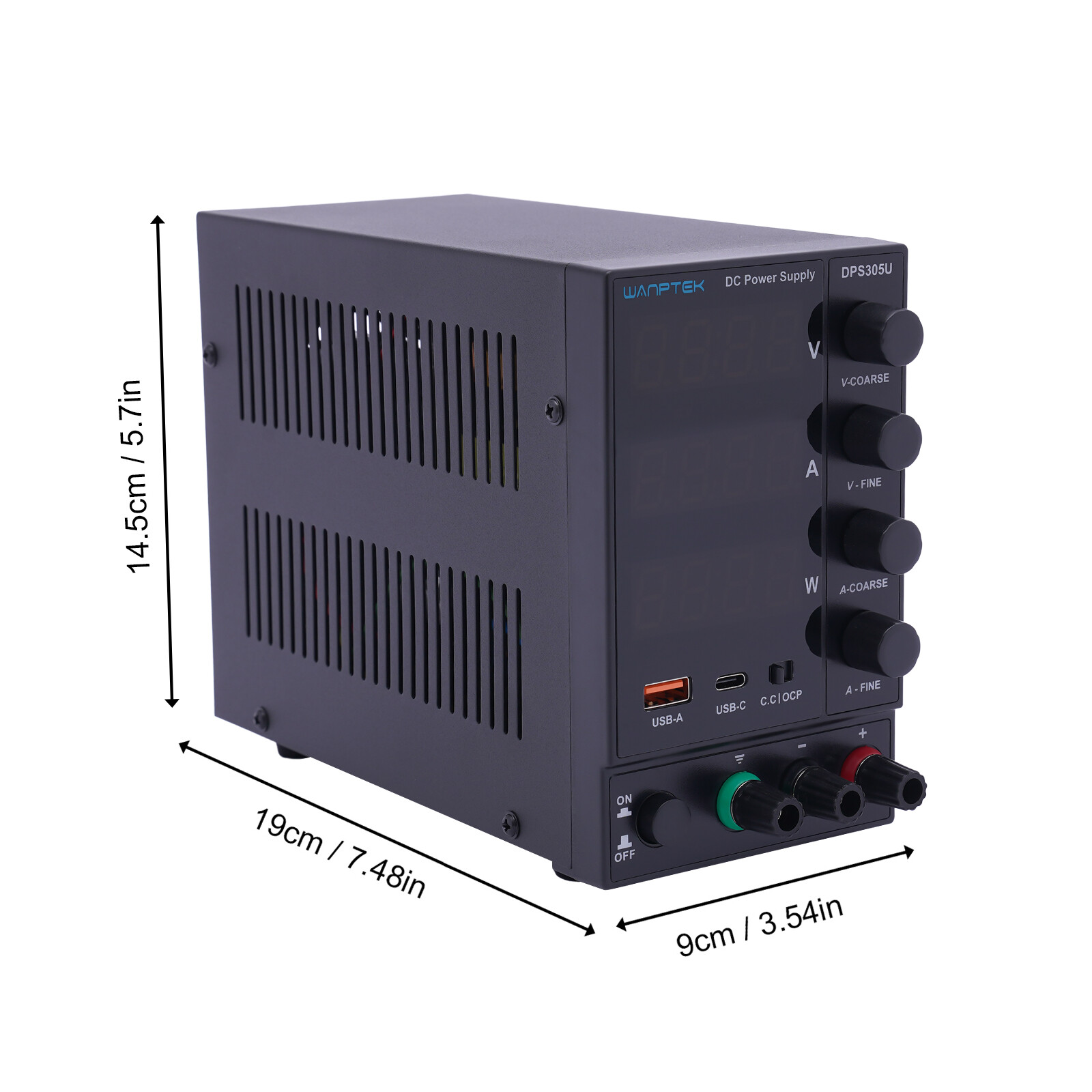 DC Power Supply Variable 30/60V 5/10A Switching Bench Power Supply Adjustable US
