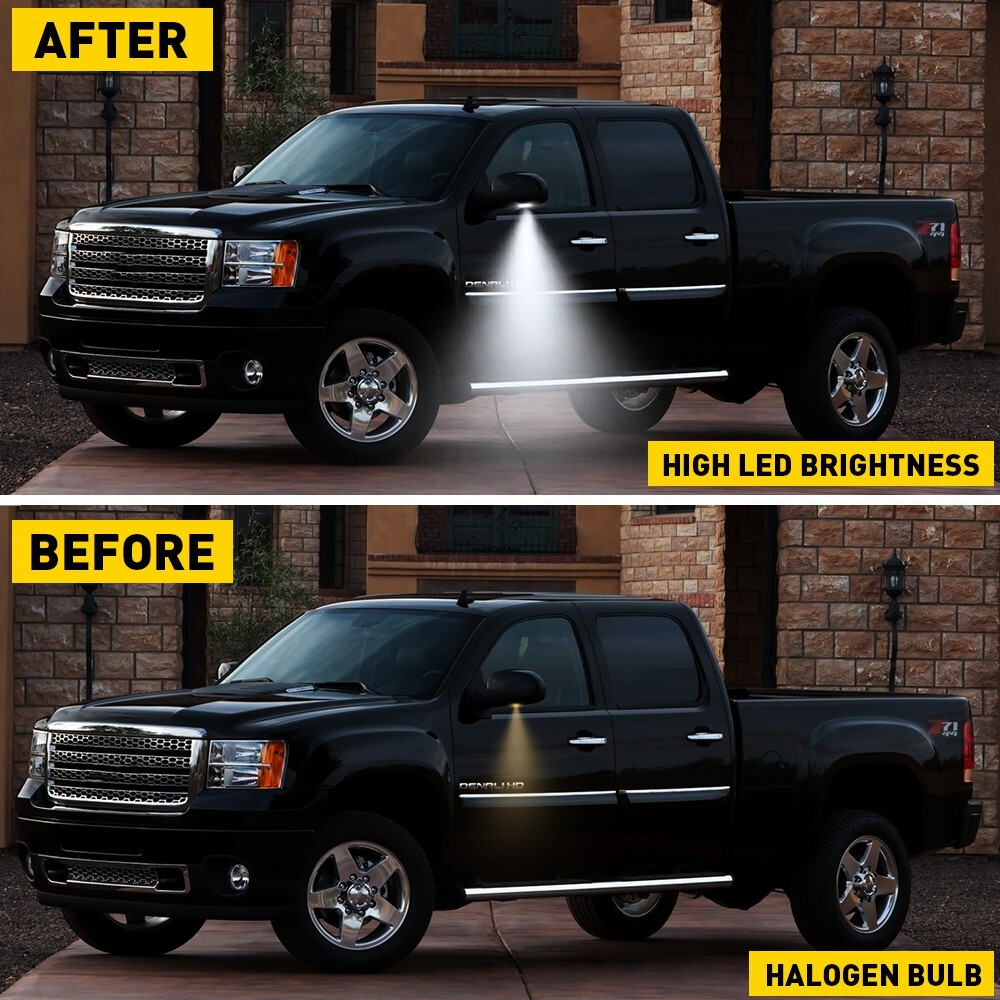 LED Side Mirror Puddle Light Assembly for 2007-2013 Cadillac Escalade EXT Base