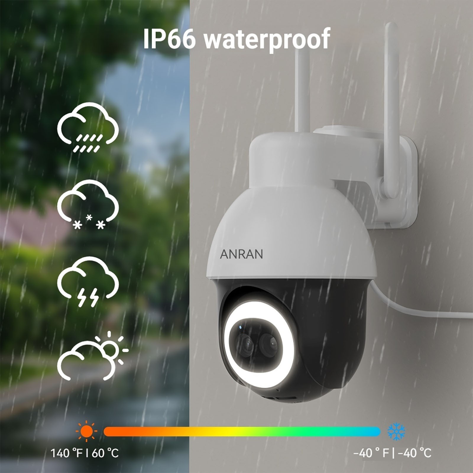 SoloCam AOV Solar Wireless Security Camera 360° PTZ 3K Dual-Camera Night Vision