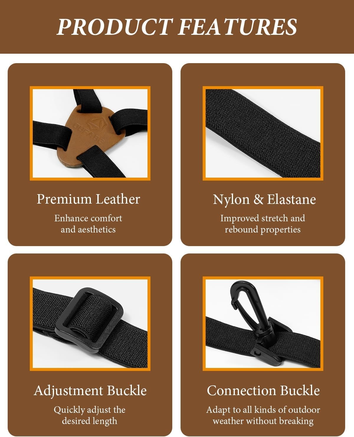 Binocular Harness Strap for Hunting, X-shaped Decompression Binocular Straps for