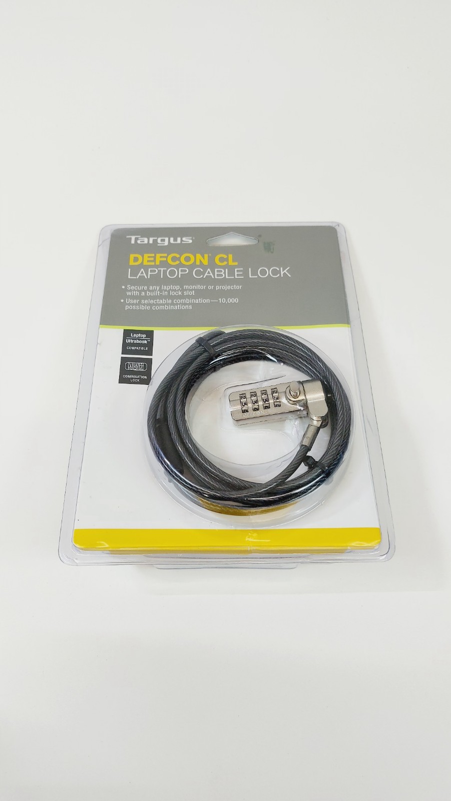 Targus - DEFCON CL Laptop Cable Lock - Combination Lock - 6.5 Feet