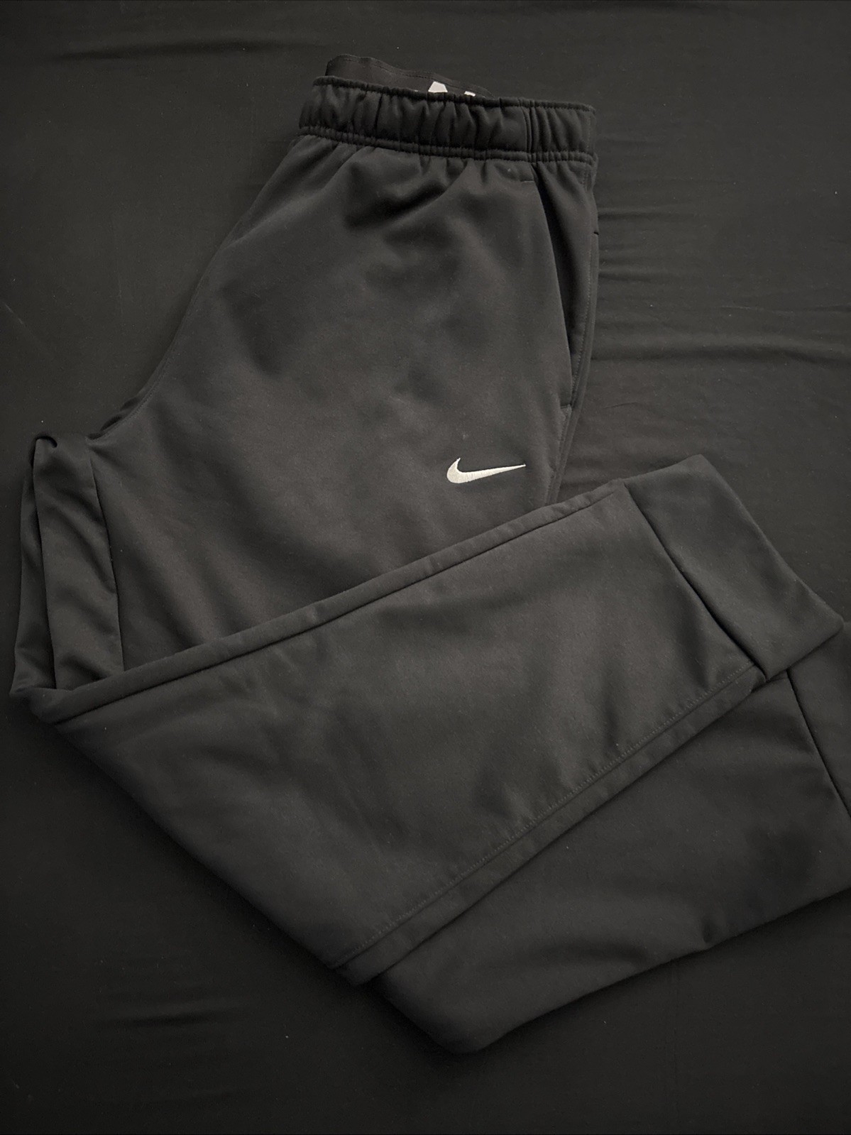NWT Mens Nike Black/White Therma-Fit Comfort Waist Jogger Sweatpants XL