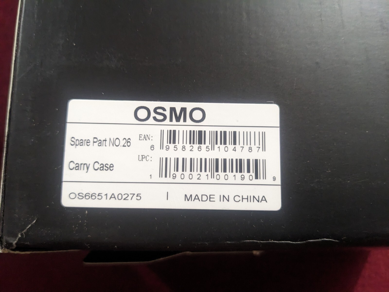 NEW - Genuine DJI OSMO Camera Carry Case - Authentic DJI Case - Travel Hard Case