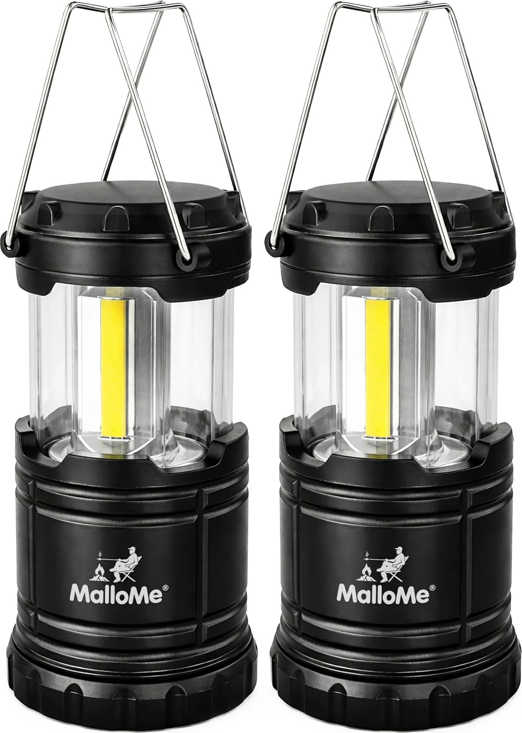 MalloMe LED Camping Lantern, Battery Powered Lanterns for Power Outages, Portabl