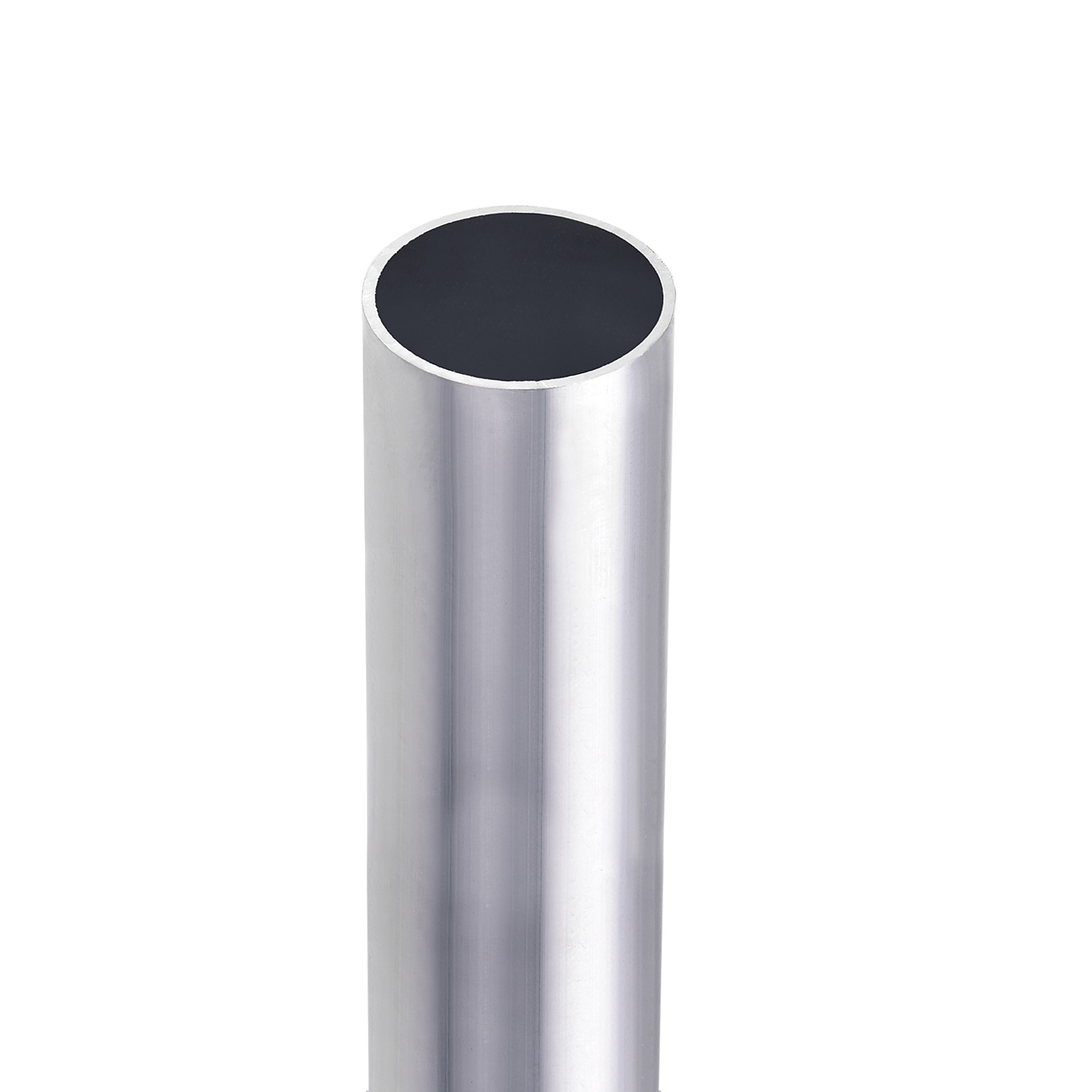 1Pack 11.8"x1.06"x0.98" Round Tube Seamless 6063 Aluminum Straight Tubing Silver