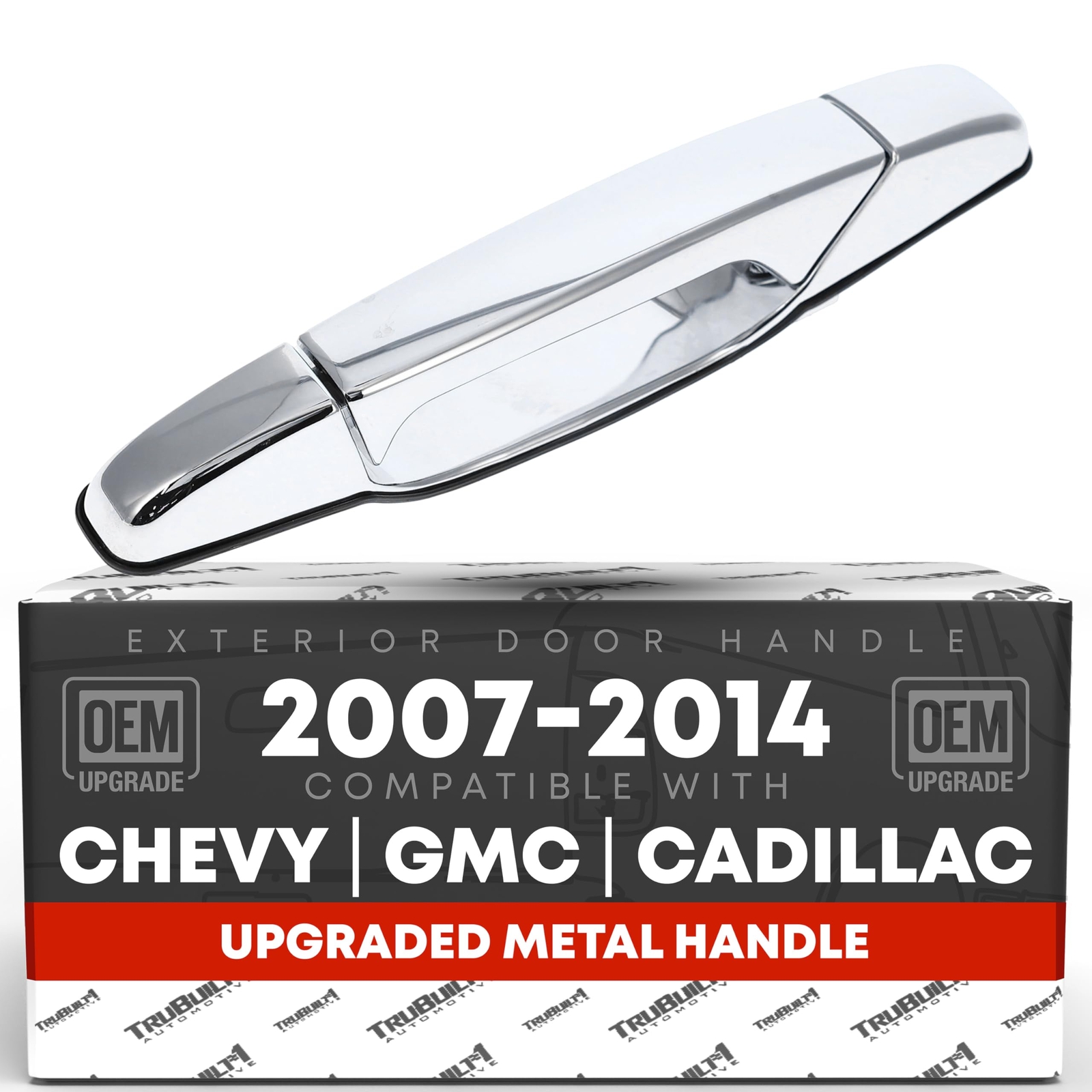Rear Driver Door Handle for Silverado, Sierra, Escalade - Chrome, Keyhole - R...