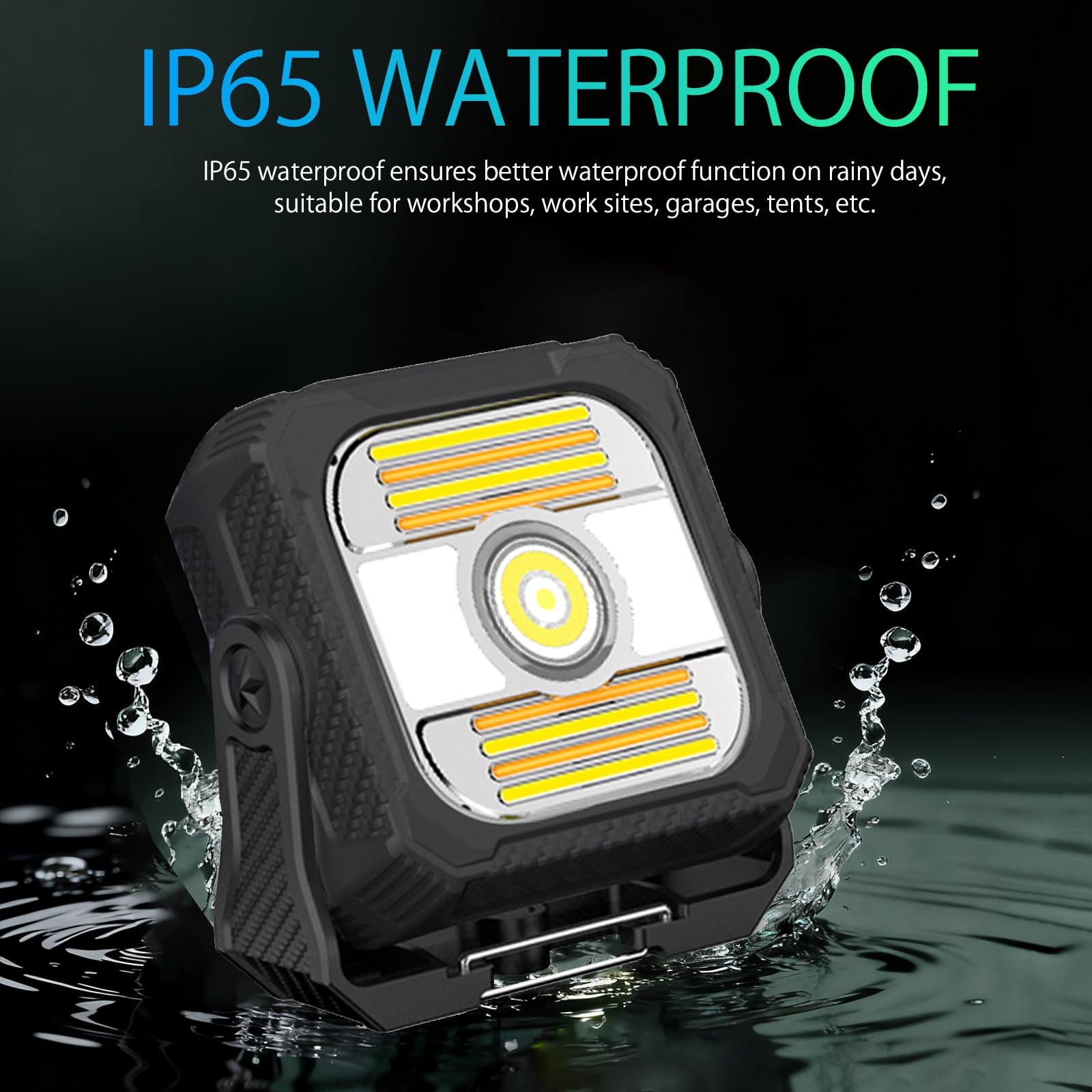 LED Solar Portable Camping Lights with Stand dimmable,Magnetic Work Lights 15...