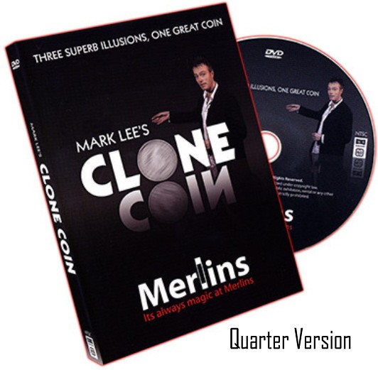 CLONE COIN  (COIN & DVD)  - US QUARTER - BY MARLK LEE