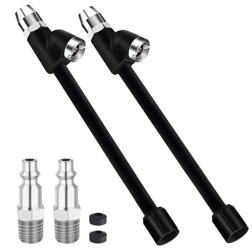 6.6" Air Chuck, 1/4" FNPT Extended Reach Tire Chuck 2-Way Connection 2 Pack