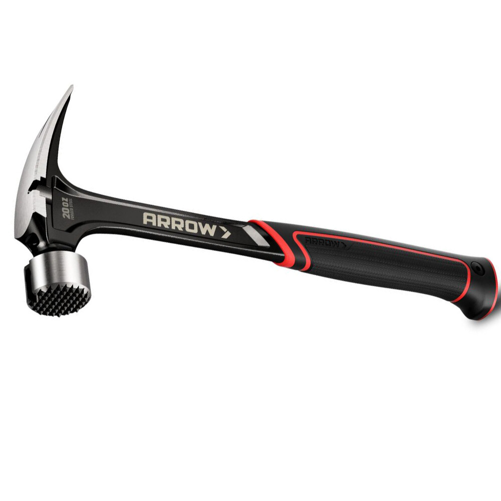 ARROW 20 oz Straight Rip Claw Hammers With Magnetic Nail Holder Side Nail Puller