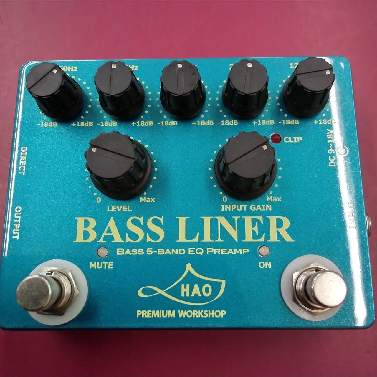 HAO Bassliner Preamp EQ Pedal Used for Bass Guitar