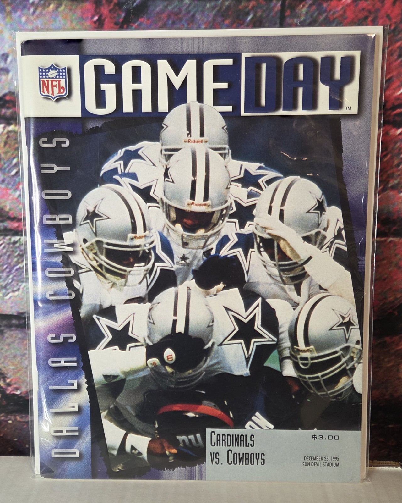 GameDay NFL Program Dec 25 1995 Cardinals Vs Dallas Cowboys Emmitt TD Record