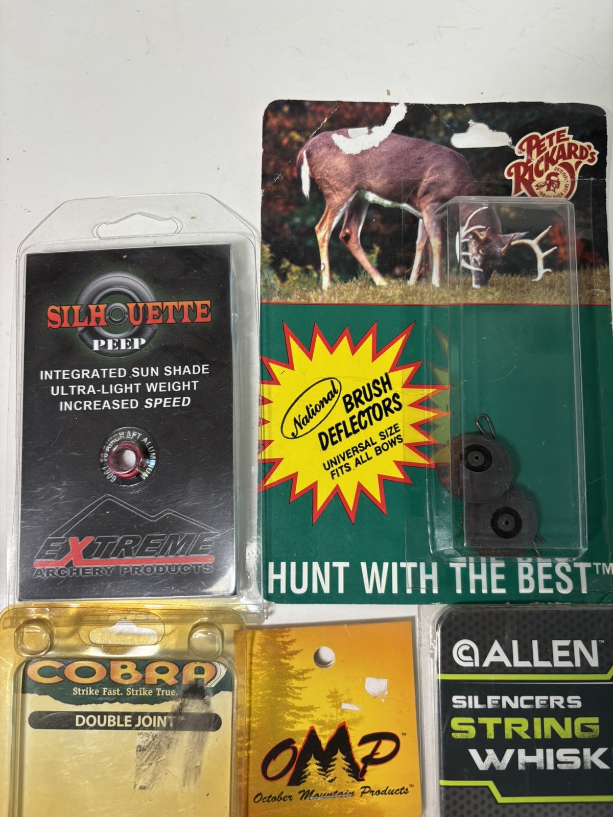 Lot of Archery Supplies -String Peeps-Kisser-Double Joint-Whisker-Deflector Lot