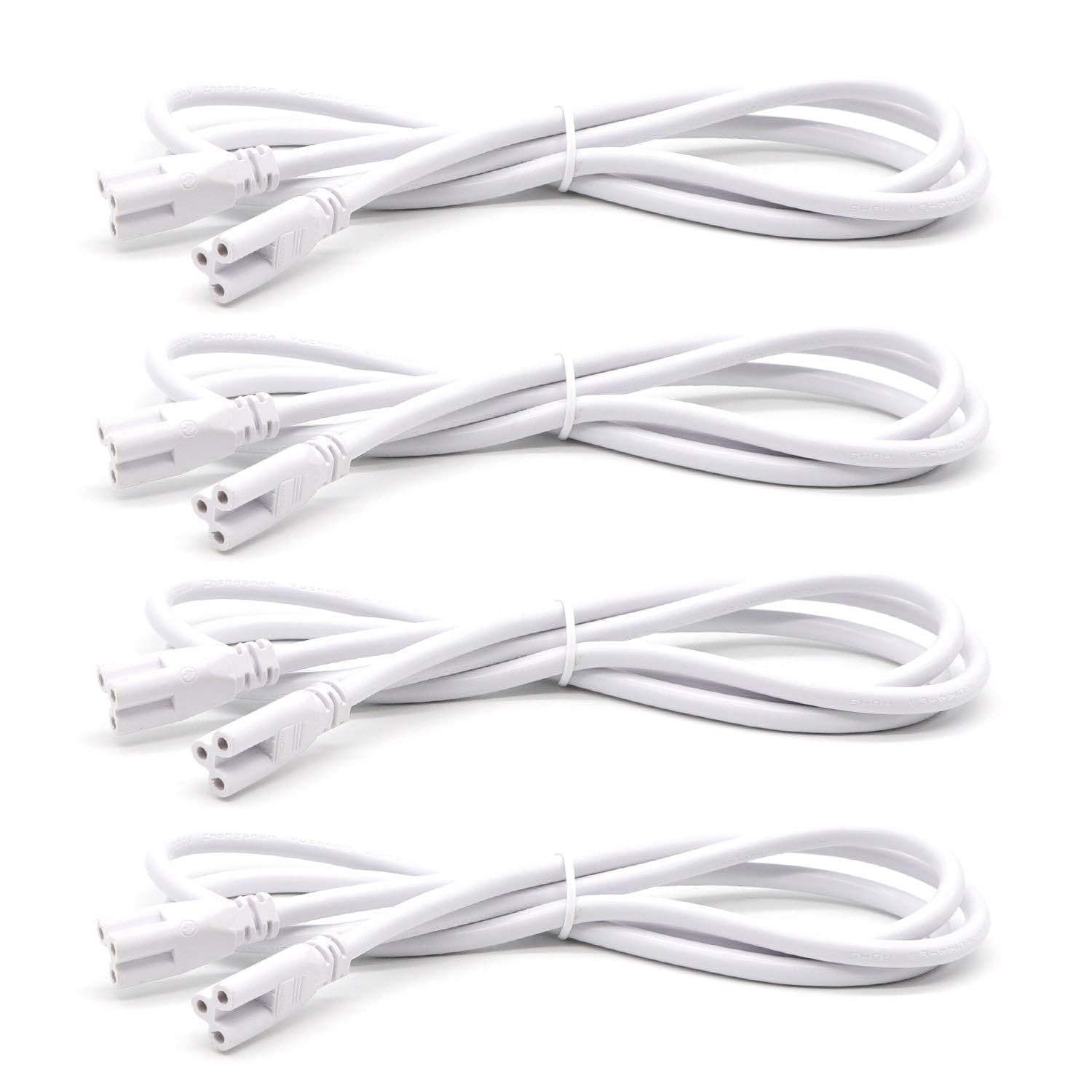 4FT 1.2 Meter T5 T8 LED Tube Light Fixture -Linkable Cords, Double End Connec...