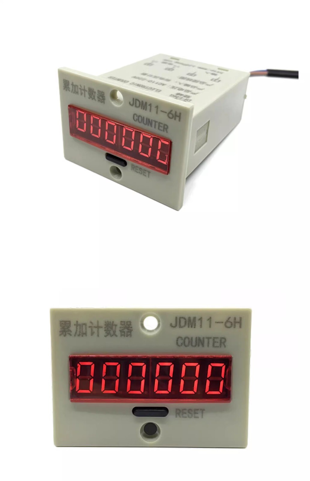 1PCS   JDM11-6H AC110V-220V Electronic Counter with Voltage Display