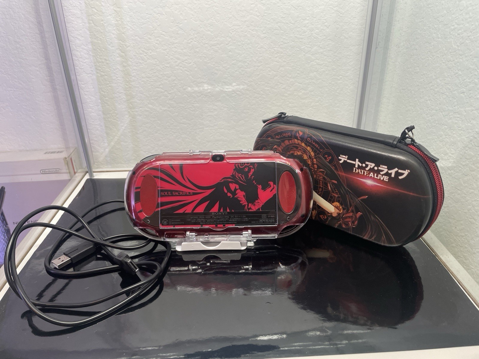 Sony PSVita PCH-1000 Japanese Console Soul Sacrifice Edition Red Tested