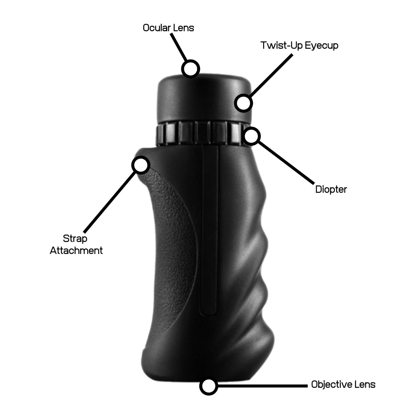 Strix Optics Birdwatching Monocular 1042 10 x 25
