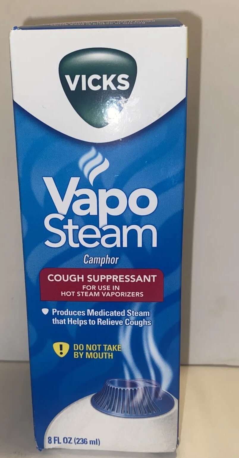 Vicks Vapo Steam Camphor Cough Suppressant 8 fl oz  EXP 3/25