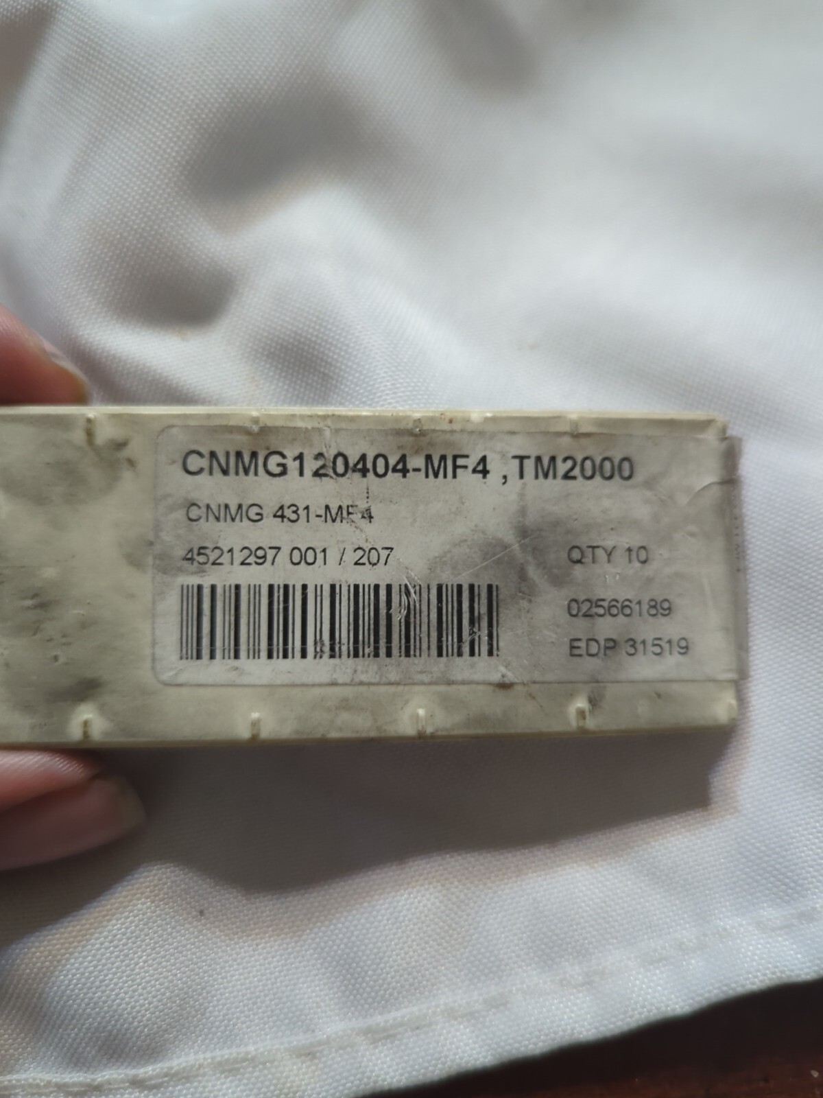Qty.3 Seco CNMG120404-MF4 Grade TM4000 Carbide Inserts (B13)