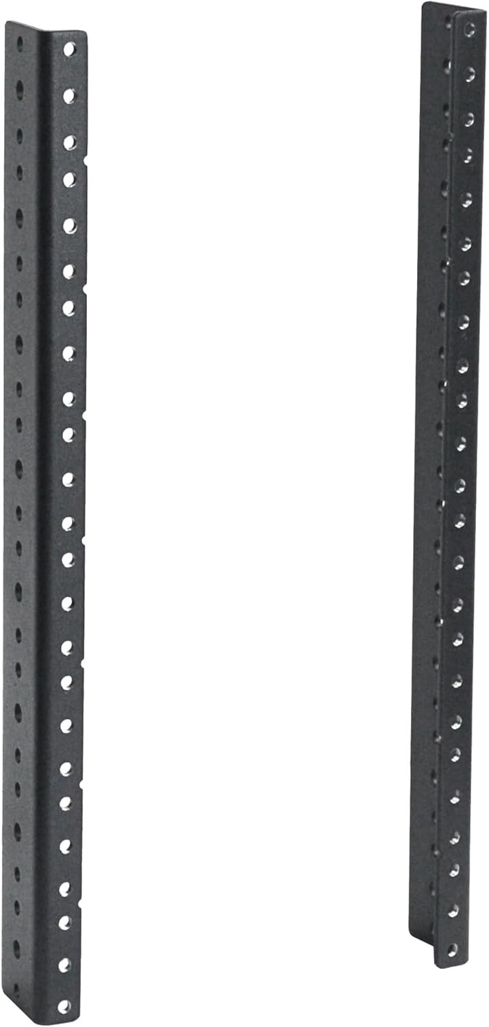 2 PCS 8U Rack Rails, Tapered Holes Rack Mount Rails for Recording & Network W...