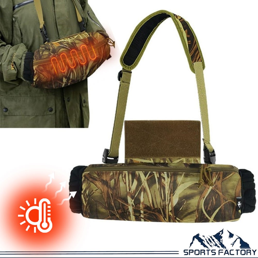 Winter Tactical Muff Hand Warmer with Front Pocket Waist Pouch Bag for Hunting