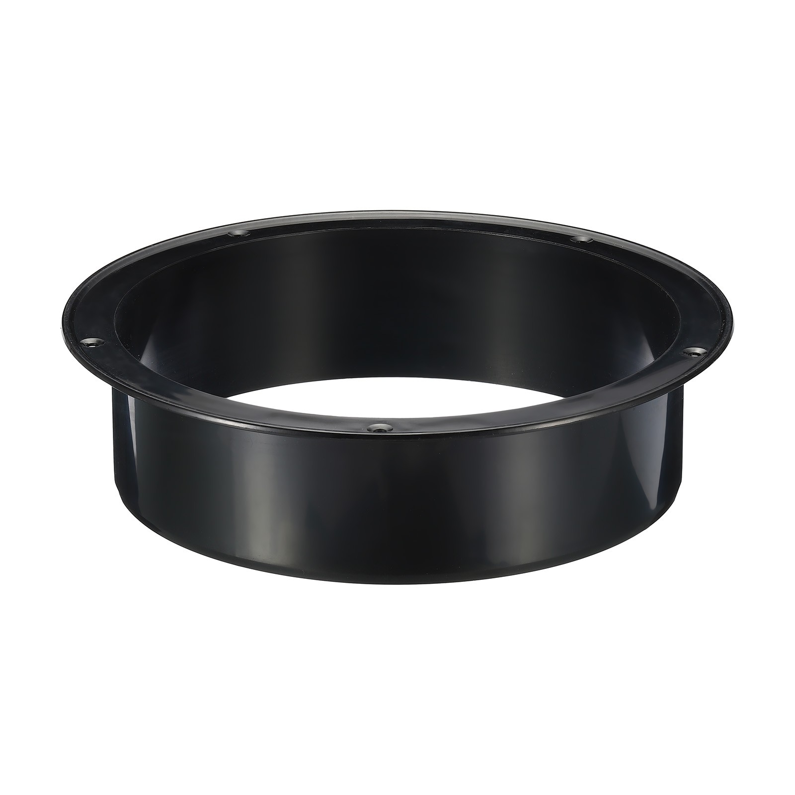 8" Duct Connector Flange ABS Ducting Airflow Tube Vent Connector Black