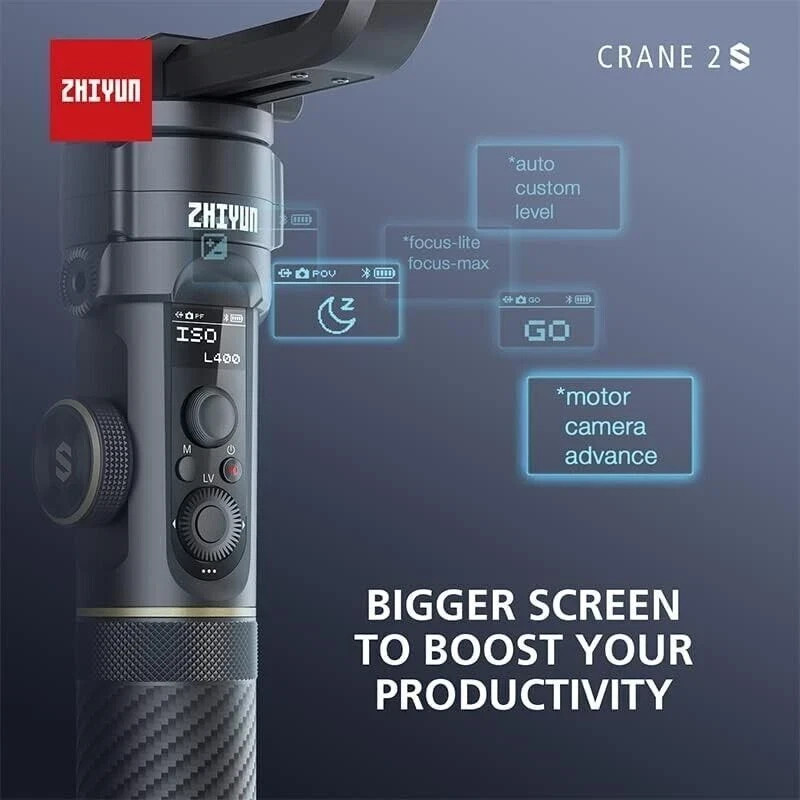 ZHIYUN CRANE 2S 3Axis Handheld Gimbal Stabilizer DSLR Mirrorless Camera