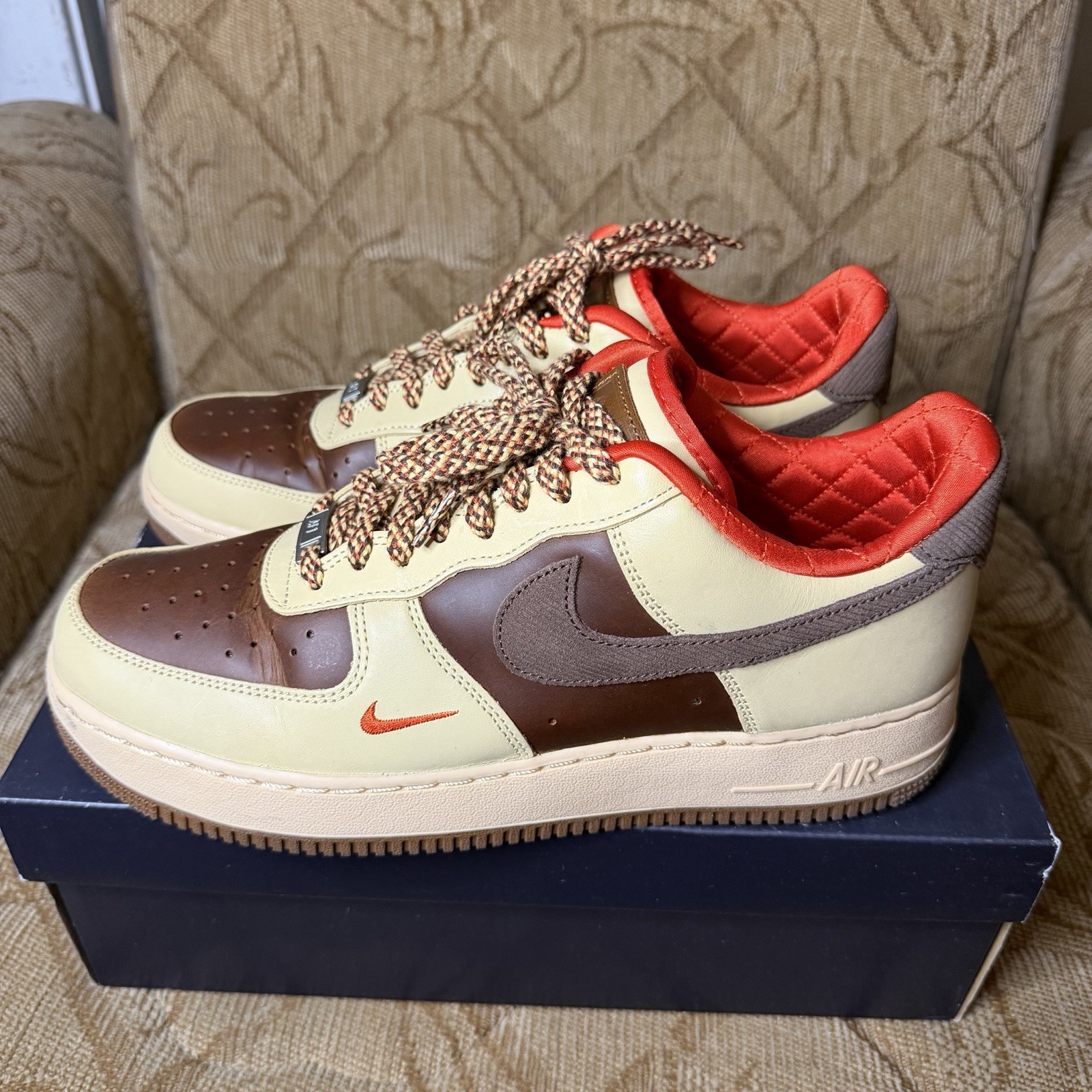 Nike Air Force 1 '07 Low British Tan Cacao Wow Brown NBY HQ3447-222 Size 10