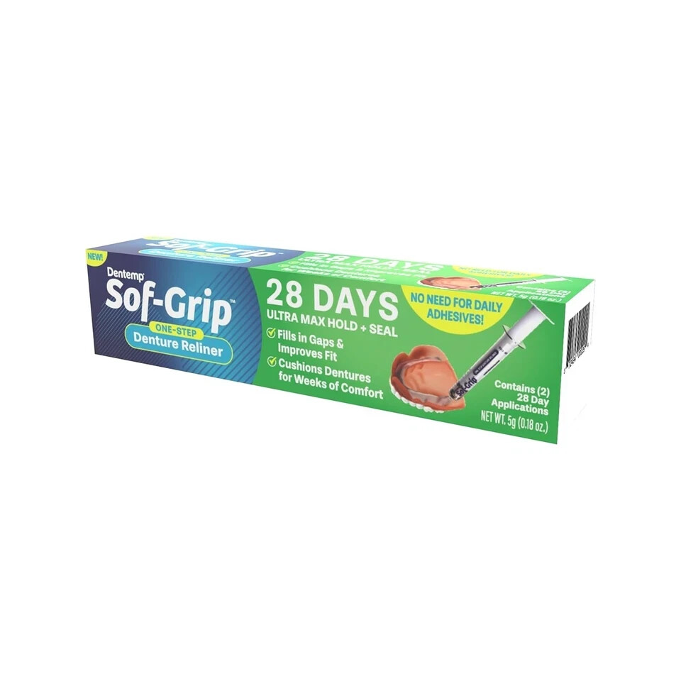 Dentemp Sof-Grip 1-Step Denture Care - 5g (1 Pack)