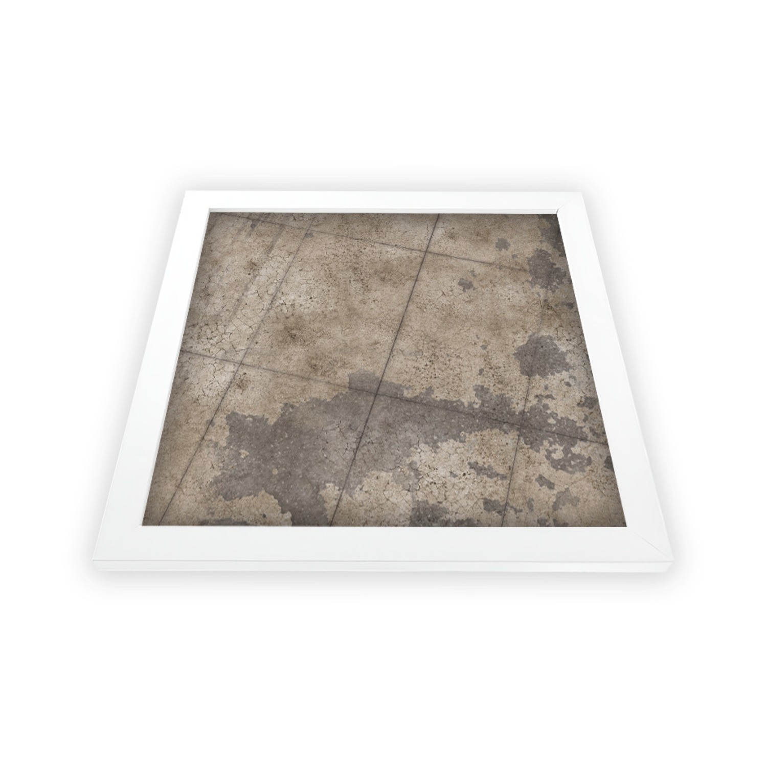 Hobby Worl Square Framed B  Airfield Tarmac Old / Abandoned w/White Frame  New