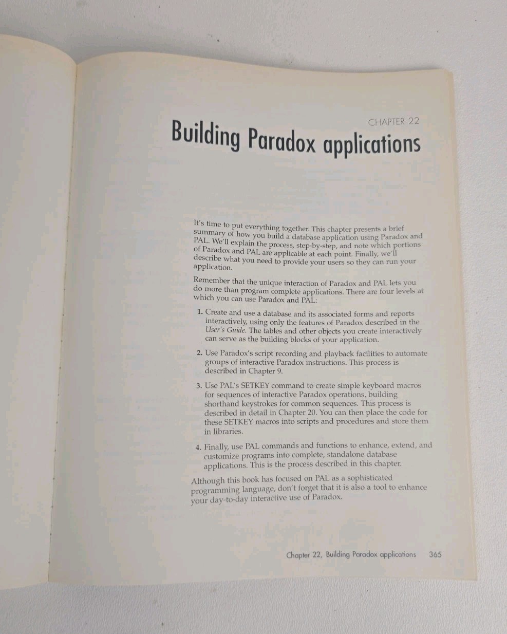 Borland Paradox For DOS PAL Programmers Guide 1993