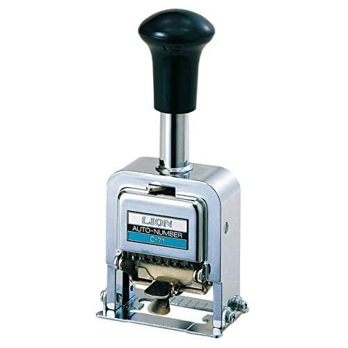 LION OFFICE C-71 Automatic Feed Numbering Machine C Type 6 Digits w/Tracking NEW