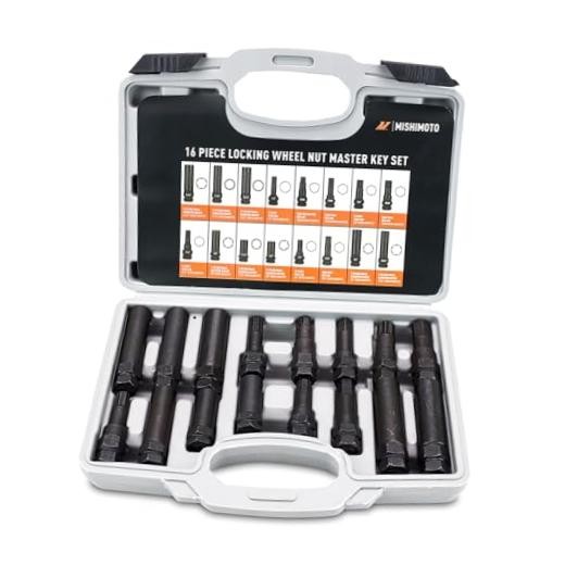 Wheel Lock Master Key Lug Nut Socket Set, 16-Pieces