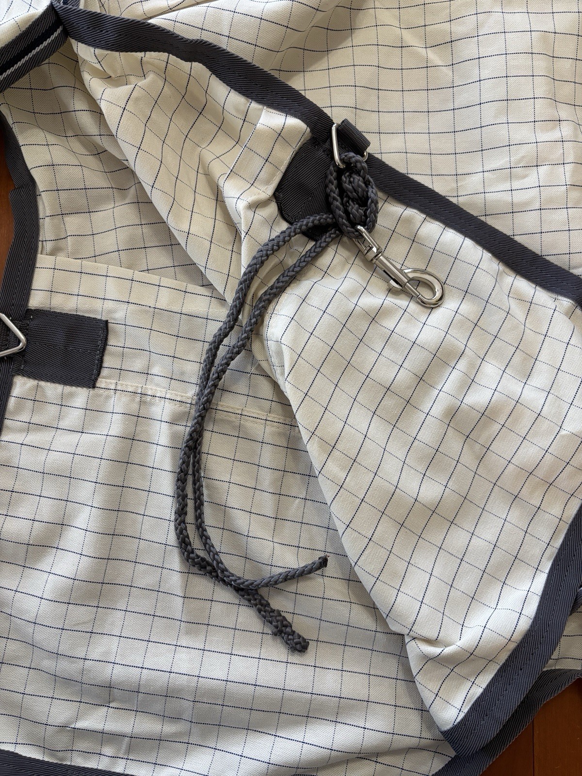 Rambo Optimo Supreme Summer Sheet Plus - Fly UV Sheet w/Neck -69" NAVY CHECK