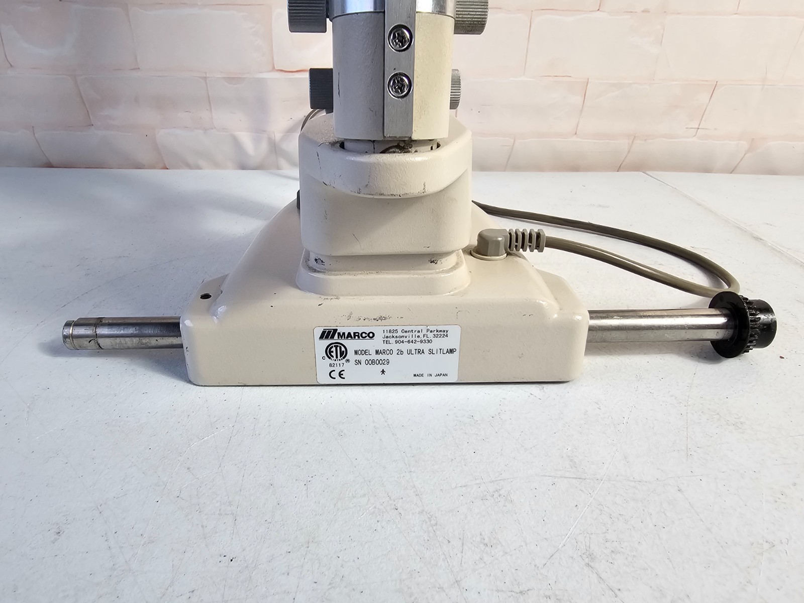 Marco 2B Ultra Slit Lamp *Parts Unit *