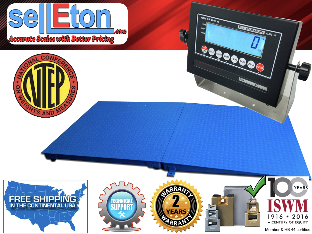 NEW NTEP (Legal) Industrial 48" x 72" 4' x 6' Floor scale & Ramp  10000 x 2 lb