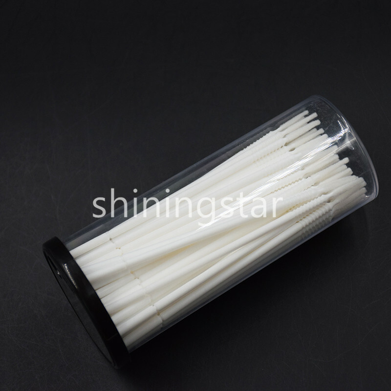 100x White Dental Disposable Micro Brush Bendable Applicator Tips Long Cylinder