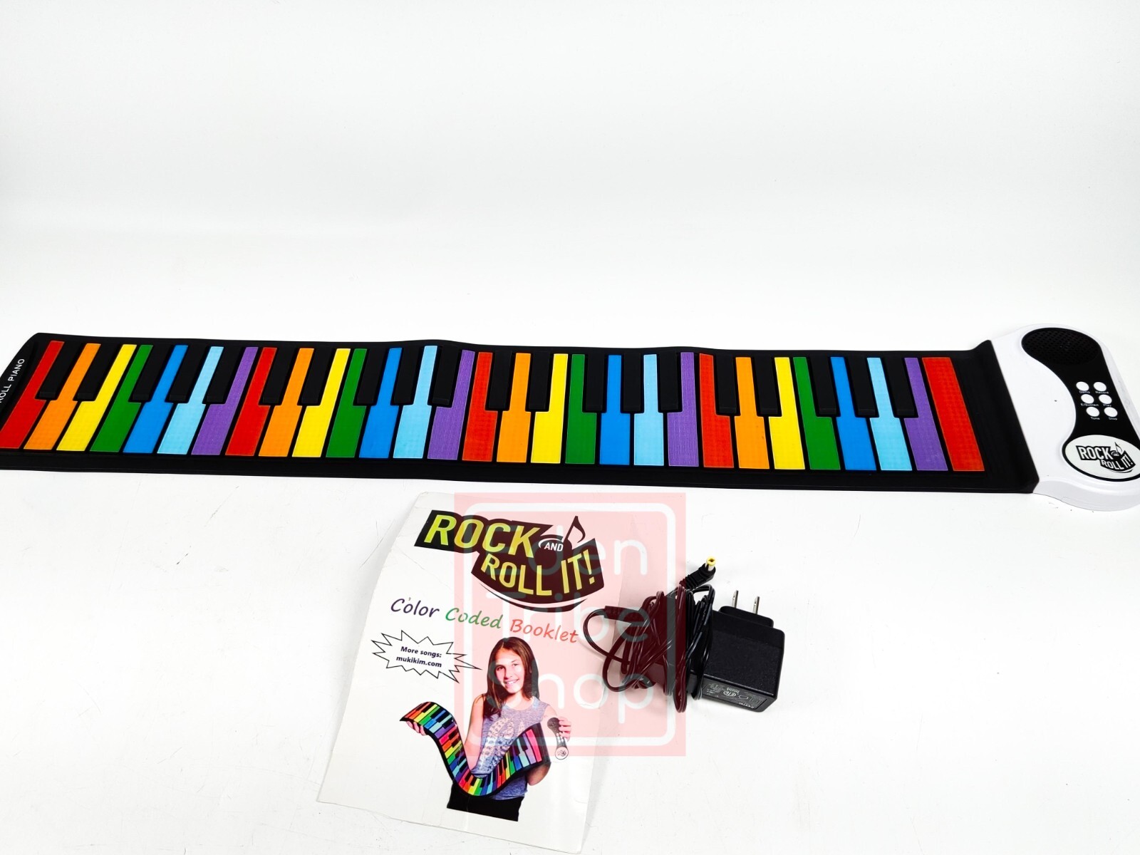 MUKIKIM Rock And Roll It - Rainbow Flexible Roll-Up Piano - Battery or USB